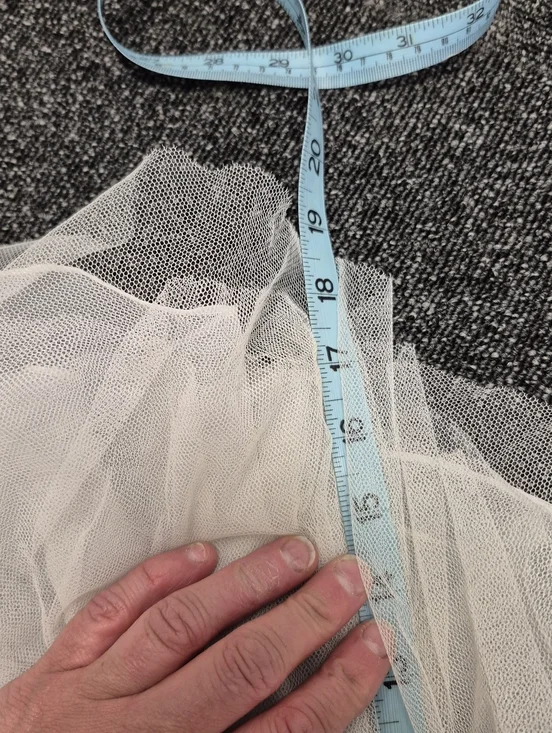 Pronovias Alcanar Lace & Tulle A-Line Wedding Dress - US 12 - Bustle Ready - Picture 16 of 16